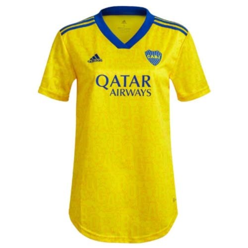 Tailandia Camiseta Boca Juniors 3ª Kit Mujer 2022 2023 Amarillo